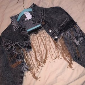 Jean Jacket with Chains